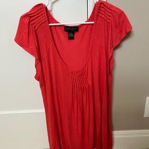 Orange Short Sleeved Top